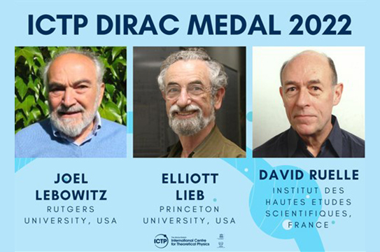 David Ruelle - médaille Dirac 2022