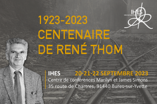 visuel conférence centenaire René Thom