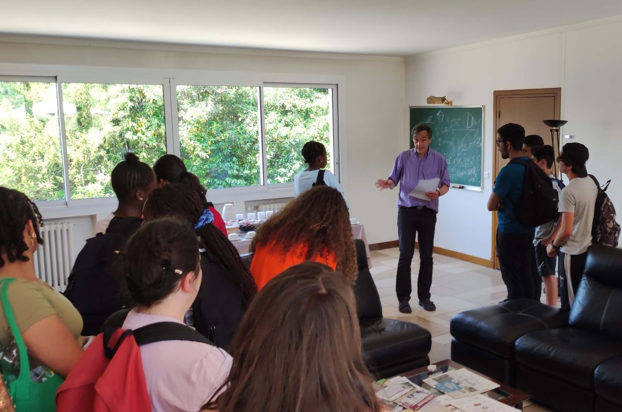 Visite du labomath des collèges de Sarcelles