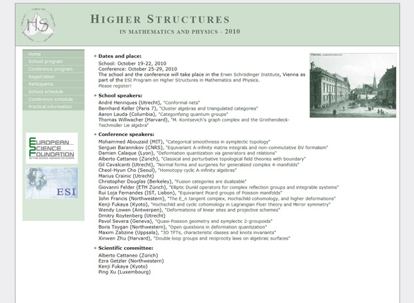 Higher Structures in Mathematics and Physics 2010